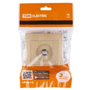 Розетка SAT (F-разъем) 0-2400МГц сосна «Лама» TDM