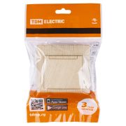 Розетка 2П+З 16А 250В IP44 с крышкой сосна «Лама» TDM