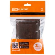 Выключатель 2-х кл. 10А венге «Лама» TDM