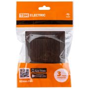 Кнопка звонковая 6А венге «Лама» TDM