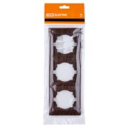 Рамка 3-х постовая вертикальная венге «Лама» TDM