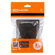 Выключатель 1 кл. 10А шоколад «Лама» TDM