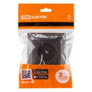 Розетка 2П 10А 250В с защ. шт. шоколад «Лама» TDM