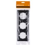 Рамка 3-х постовая вертикальная графит «Лама» TDM