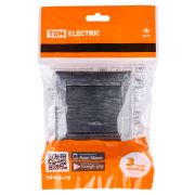 Выключатель 1 кл. с подсветкой 10А старинное серебро «Лама» TDM