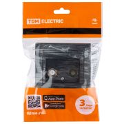 Розетка TV («мама») + SAT (F-разъем) 0-2400МГц старинное серебро «Лама» TDM