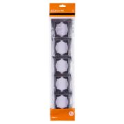 Рамка 5-ти постовая горизонтальная старинное серебро «Лама» TDM