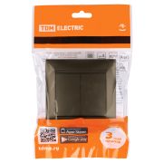 Выключатель 2-х кл. 10А бронза «Лама» TDM