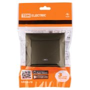 Выключатель 1 кл. с подсветкой 10А бронза «Лама» TDM