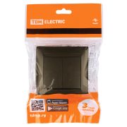 Выключатель на 2 направления 2 кл. 10А бронза «Лама» TDM