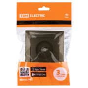 Розетка SAT (F-разъем) 0-2400МГц бронза «Лама» TDM