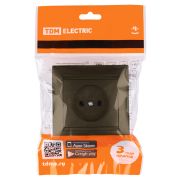 Розетка 2П 10А 250В бронза «Лама» TDM