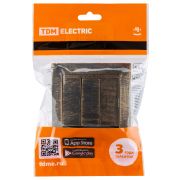 Выключатель 3-х кл. 10А старинная бронза «Лама» TDM