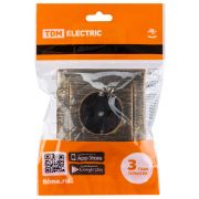 Розетка 2П+З 16А 250В с защ. шт. старинная бронза «Лама» TDM