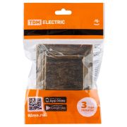 Розетка 2П+З 16А 250В IP44 с защ. шт. с крышкой старинная бронза «Лама» TDM