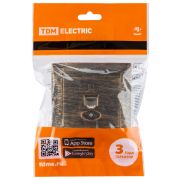 Розетка компьютерная RJ45  старинная бронза «Лама» TDM