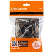 Розетка SAT (F-разъем) 0-2400МГц старинная бронза «Лама» TDM