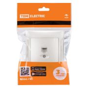 Розетка телефонная RJ11  перламутр «Лама» TDM