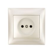 Розетка 2П 10А 250В перламутр «Лама» TDM
