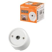 Розетка TV оконечная белая «Болонь» TDM