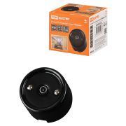 Розетка TV оконечная черная «Болонь» TDM