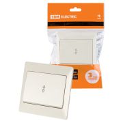 Выключатель 1 кл. на 2 направления 10А сл. кость «Ильмень»   TDM