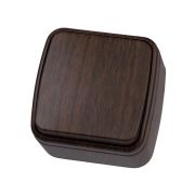 Выключатель 1-кл. открытой установки IP20 10А, венге «Дача» Народная