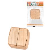 Выключатель 2-кл. открытой установки IP20 10А, сосна «Дача» Народная