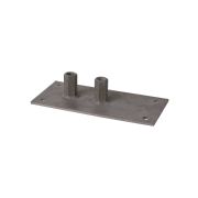 Крепление молниеприемника для плоской кровли 125х250 мм, М16, термодиффузия (упак. 1 шт.) TDM