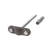 Держатель фасадный для прута Ø6-10 мм длина 200 мм, дюбель, стальной зажим, термодиффузия (упак. 1 шт.) TDM