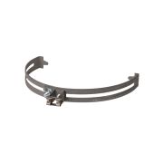 Держатель регулируемый Ø130-240 мм на круглый конек, стальной фиксатор для прута Ø6-10 мм, термодиффузия (упак. 1 шт.) TDM