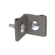 Держатель фальцевый стальной зажим 45х45 мм для прута Ø6-10 мм, гор. цинк. (упак. 1 шт.) TDM