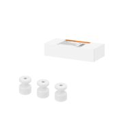 Керамический изолятор для ретро провода белый (10шт) TDM