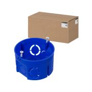 Установочная коробка СП D68х42 мм, саморезы, без стыковочных узлов, синяя, IP20, TDM