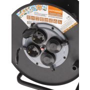 Удлинитель силовой УХз16-004 (метал. катушка, А3, 4 места IP44/50 м КГ 4000 Вт) Народный УС1-43128