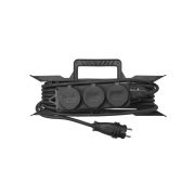 Удлинитель-шнур силовой на рамке, каучук, КГ, IP44, 3 гнезда с/з, 4000 Вт, 20 м Народный У1-33264