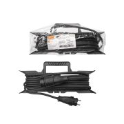 Удлинитель-шнур силовой на рамке, каучук, КГ, IP44, штепс. гнездо с/з, 4000 Вт, 10 м Народный У1-12048