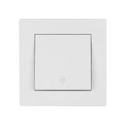 Выключатель на 2 направления 1 кл. 10А белый «Сенеж» TDM