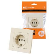 Розетка 2П+З 16А 250В с защ. шт. сл. кость «Сенеж» TDM