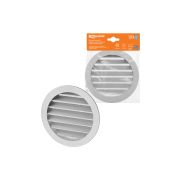 Решетка вентиляционная круглая алюминиевая с москитной сеткой, с фланцем d125, внеш. D150, TDM
