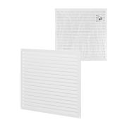 Решетка металл. усиленная 450х450, белая, с покрытием полимерной эмалью, TDM