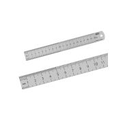 Линейка измерительная металлическая 20 см, нержавеющая сталь, двухсторонняя шкала, «Рубин» TDM