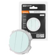 Выключатель 3-кл. 16А 250В проходной фисташковый, «Байкал» TDM