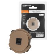 Розетка телефонная RJ11 бронза, «Байкал» TDM