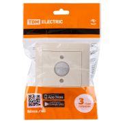 Выключатель с датчиком движения 1А сл. кость «Лама» TDM