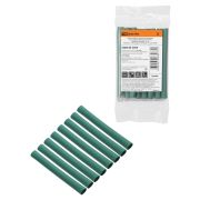 Набор трубок термоусаживаемых, не поддерживающих горение, клеевых, длиной 10 см ТТкНГ(3:1) «Моноцвет, зеленый 7,9/2,65 TDM»