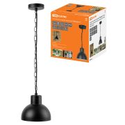 Светильник садово-парковый «Бостон-1» 60 Вт, D200 мм, подвес, металл, черный, Е27, TDM