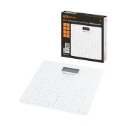 Весы электронные напольные «Абстракция», стекло, деление 0,01 кг, макс. 180 кг, 28х28 см, TDM