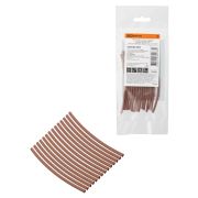 Набор трубок термоусаживаемых, не поддерживающих горение, клеевых, длиной 10 см ТТкНГ(3:1) «Моноцвет, коричневый 2,4/0,8 TDM»