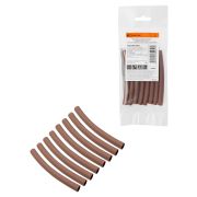 Набор трубок термоусаживаемых, не поддерживающих горение, клеевых, длиной 10 см ТТкНГ(3:1) «Моноцвет, коричневый 7,9/2,65 TDM»